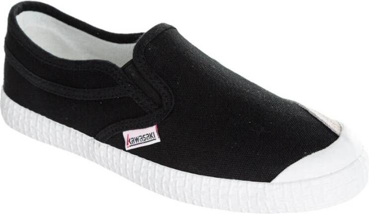 Kawasaki Canvas Slip-On Sneakers Black Heren