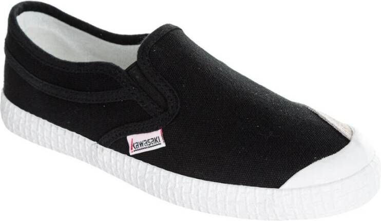 Kawasaki Slip On Canvas Sneakers Black Heren