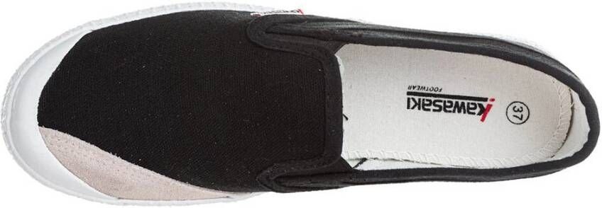 Kawasaki Canvas Slip-On Sneakers Black Heren