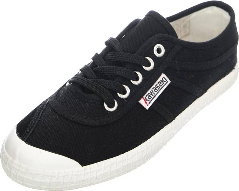 Kawasaki Lage sneakers met veters in het zwart Black Heren