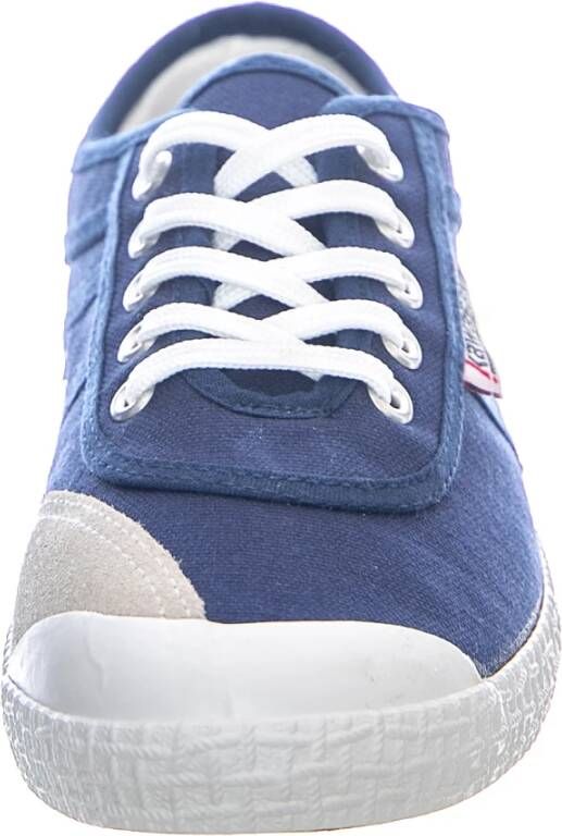 Kawasaki Blauwe Canvas Veterschoenen Blue Dames