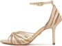 Kazar Beige en bruine sandalen met hak - Thumbnail 2