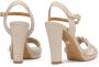 Kazar Beige en gouden sandalen met een brede hak Yellow Dames - Thumbnail 7