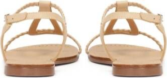 Kazar Beige gekleurde sandalen versierd met gevlochten band Beige Dames