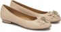 Kazar Beige leren ballerina's met bloem Beige Dames - Thumbnail 2