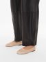 Kazar Beige leren ballerina's met elastiek op de bovenkant Beige Dames - Thumbnail 5