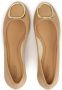 Kazar Beige leren ballerina's met metalen versiering Beige Dames - Thumbnail 4