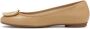 Kazar Beige leren ballerina's met metalen versiering Beige Dames - Thumbnail 5