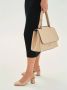 Kazar Escarpins en cuir beige avec un talon non recouvert et un bout plein - Thumbnail 8