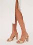Kazar Beige leren sandalen met een metalen stopper Beige Dames - Thumbnail 5