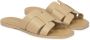 Kazar Beige leren slippers met een minimalistisch ontwerp - Thumbnail 2