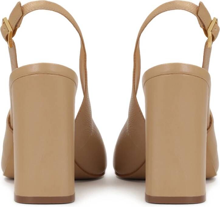 Kazar Beige pumps met blootgestelde hakken Beige Dames