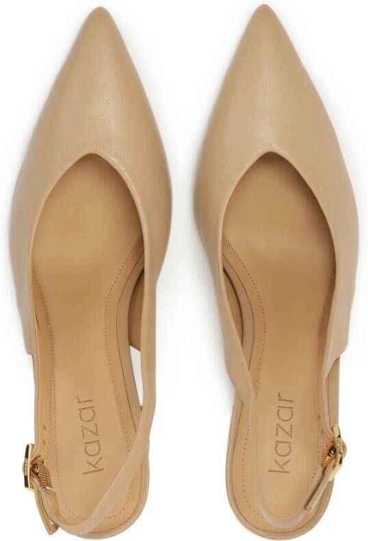 Kazar Beige pumps met blootgestelde hakken Beige Dames