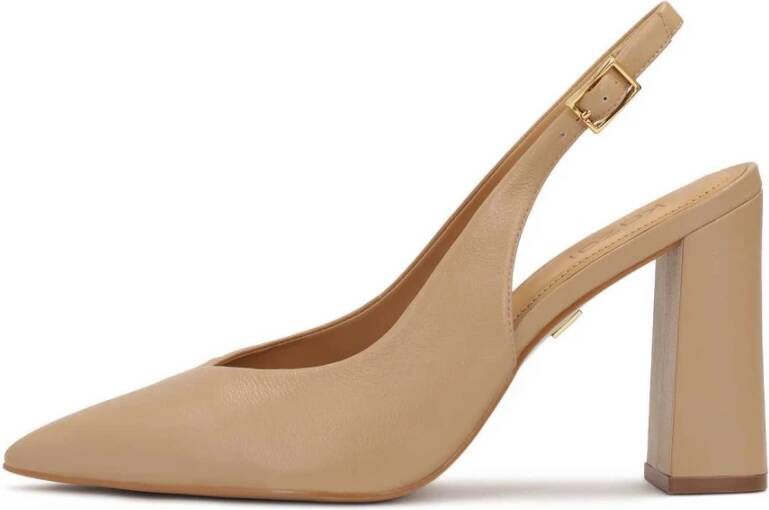 Kazar Beige pumps met blootgestelde hakken Beige Dames
