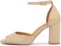 Kazar Beige sandalen met volledige hak - Thumbnail 2