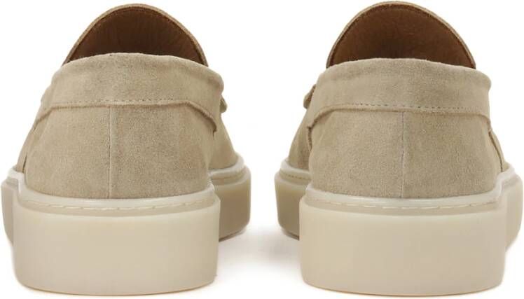 Kazar Beige suède instap sneakers voor heren Beige Heren