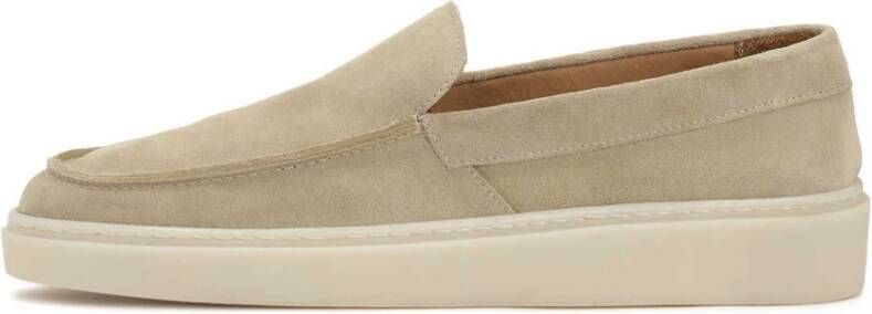 Kazar Beige suède instap sneakers voor heren Beige Heren