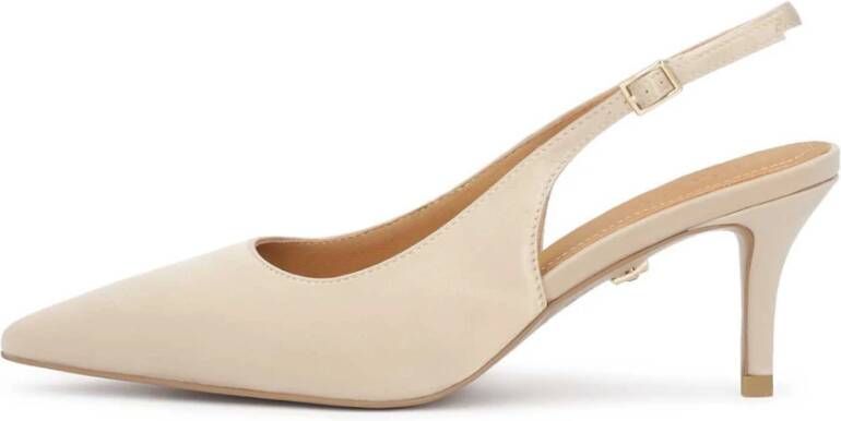 Kazar Beige trouwpumps met puntneus gemaakt van stof Beige Dames