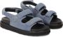 Kazar Blauwe denim stoffen sandalen met klittenbandsluiting Blue Dames - Thumbnail 2