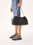 Kazar Blauwe denim stoffen sandalen met klittenbandsluiting Blue Dames - Thumbnail 4