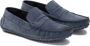 Kazar Blauwe suède mocassins op een met studs versierde rubberen zool Blue Heren - Thumbnail 3