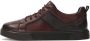 Kazar Bordeauxrode sneakers met geperforeerd bovendeel - Thumbnail 2