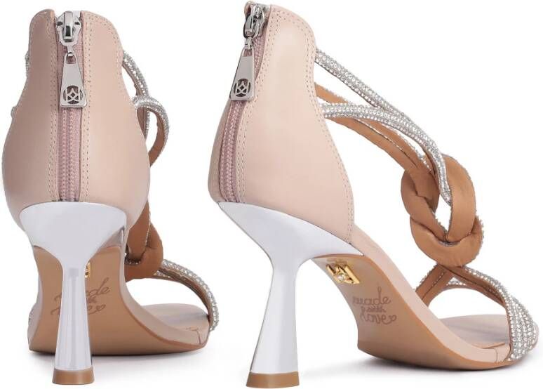 Kazar Bruidssandalen versierd met zirkonen Beige Dames