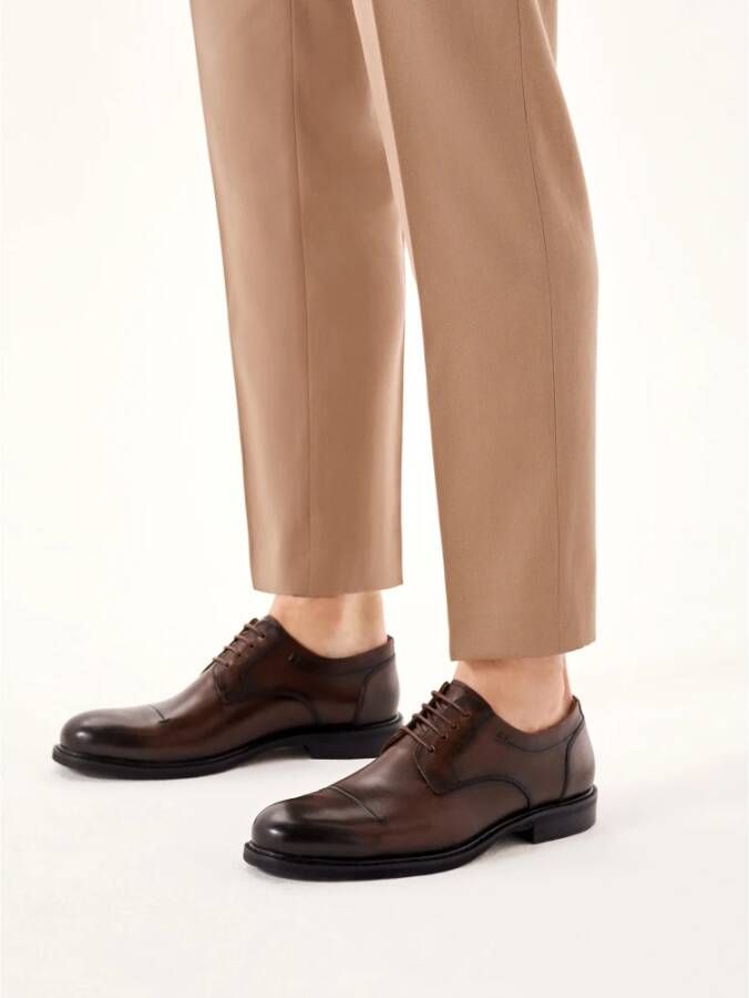 Kazar Bruine casual schoenen met open vampieren Brown Heren