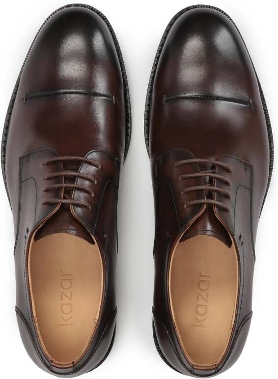 Kazar Bruine casual schoenen met open vampieren Brown Heren
