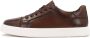 Kazar Bruine casual sneakers met perforaties - Thumbnail 2