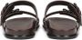 Kazar Bruine leren slippers met twee verstelbare banden Brown Heren - Thumbnail 6