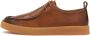 Kazar Bruine leren sneakers - Thumbnail 2