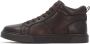 Kazar Bruine leren sneakers met hoge schacht - Thumbnail 2