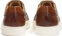 Kazar Bruine leren sneakers op een witte zool Brown Heren - Thumbnail 5