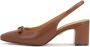 Kazar Bruine pumps met open hiel - Thumbnail 2