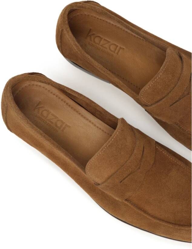 Kazar Bruine suède loafers uit de Limited Collection