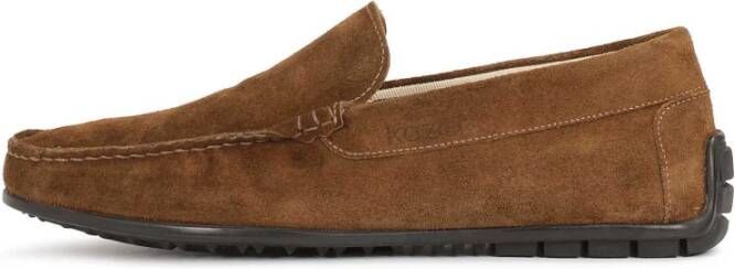 Kazar Bruine suède mocassins