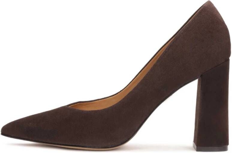 Kazar Bruine suède pumps