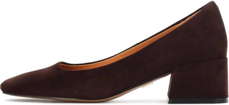 Kazar Bruine suède pumps