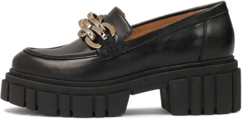 Kazar Casual platte schoenen op een chunky zool met een metalen decoratie Black Dames