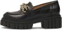 Kazar Casual platte schoenen op een chunky zool met een metalen decoratie Black Dames - Thumbnail 5
