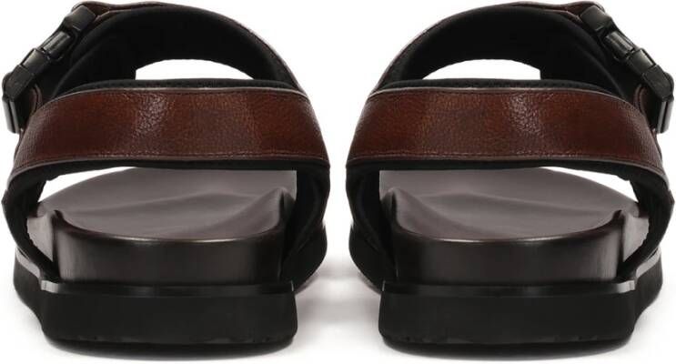 Kazar Comfortabele leren sandalen in bruine kleur Brown Heren