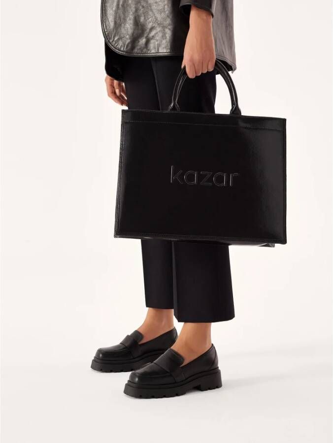 Kazar Comfortabele leren schoenen voor vrouwen Black Dames