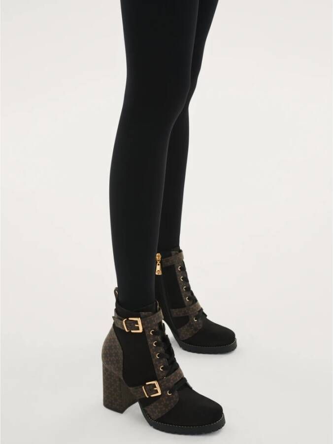 Kazar Dames bruine en zwarte laarzen Black Dames