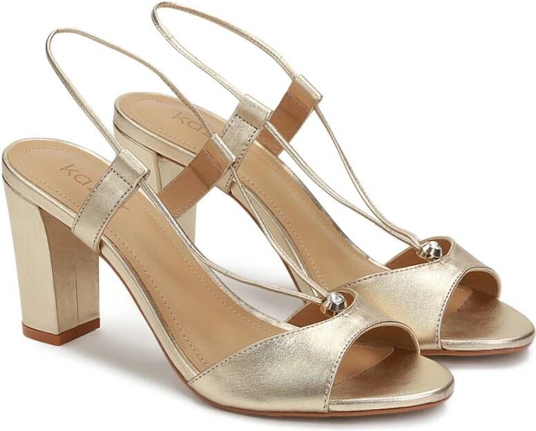 Kazar Dames gouden sandalen Yellow Dames