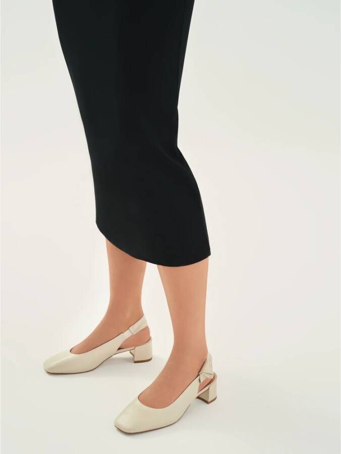 Kazar Dames off-white open-hiel pumps White Dames