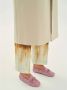 Kazar Dames roze mocassins met leren koord en strik Pink Dames - Thumbnail 5