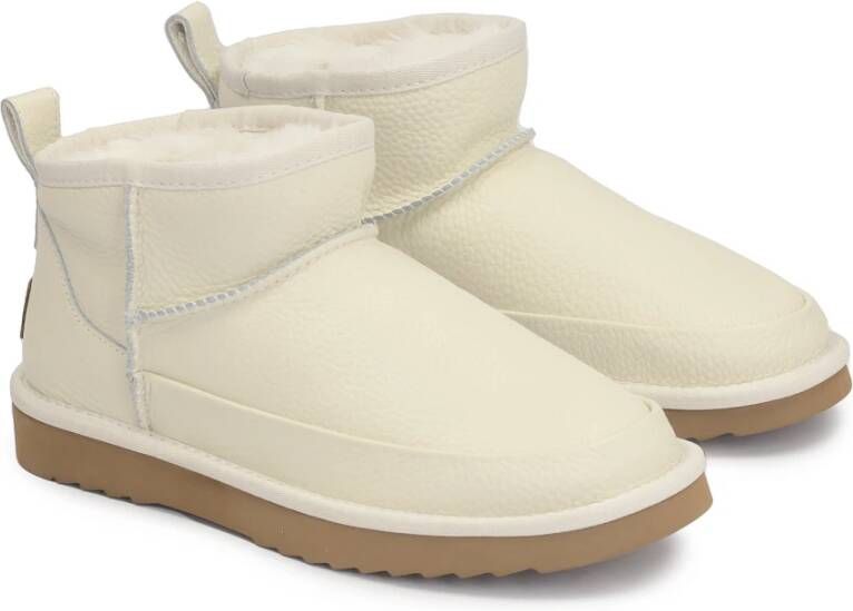 Kazar Dames sneeuwlaarzen van graanleer Beige Dames