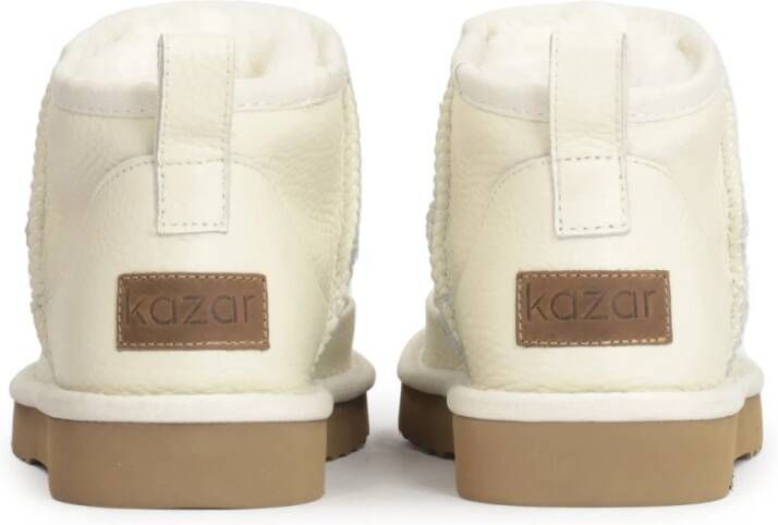 Kazar Dames sneeuwlaarzen van graanleer Beige Dames