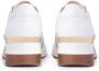 Kazar Dames witte leren sneakers op een verhoogde zool. White Dames - Thumbnail 3